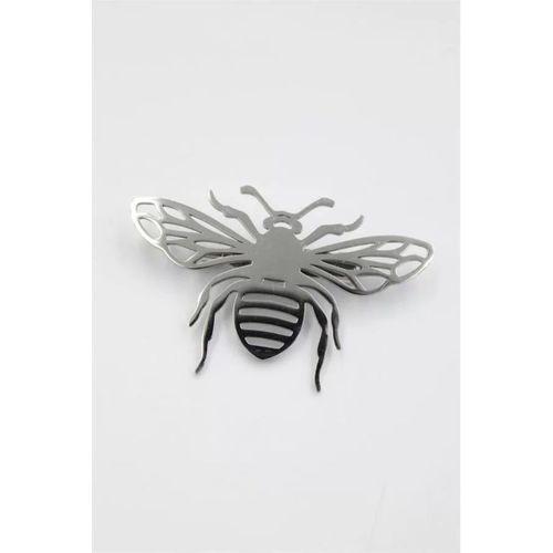 Çelik Arı Broş - Gümüş
