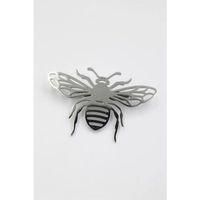 Çelik Arı Broş - Gümüş