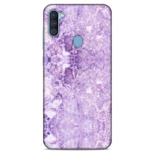 Mermer Desenli (16) Tema Kalın Kılıf Lila Samsung Galaxy A11 Kılıf