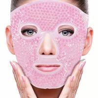 Terapi Jel Yüz Maskesi Soğuk Ve Sıcak Boncuklu Ayarlanabilir Maske (pembe)