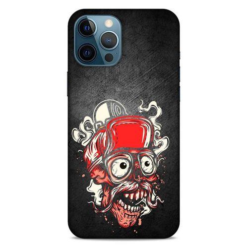 Lopard Apple iPhone 12 Pro Max Uyumlu Kılıf Tattoo's (5) Koruma Kabı Kırmızı Siyah
