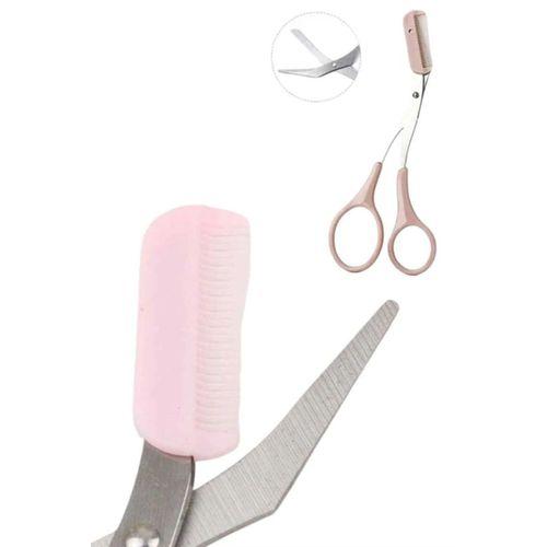 Kavisli Kaş Kirpik Düzeltici Bıyık Alma Taraklı Kaş Makası Yüz Bakım Seti Makas