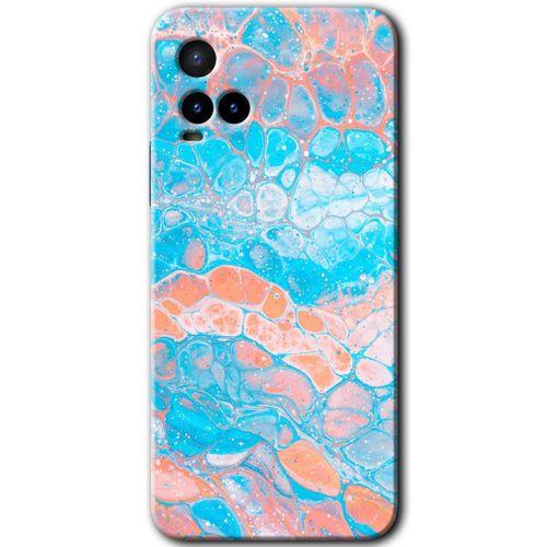 Vivo Y21s HD Baskılı Kılıf + 9D Tam Ekran Koruyucu - Bubbles 1
