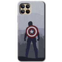 Omix X600 Kılıf HD Desen Baskılı Arka Kapak - Captain Avenger