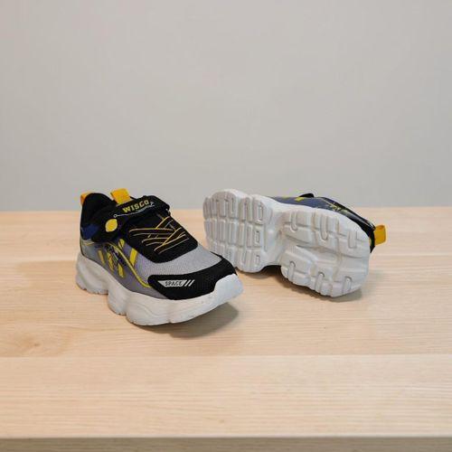 Wisco 065 Siyah-Mavi-Sarı Erkek Çocuk Spor Ayakkabı