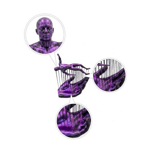 El İnsan Figür 3d Dekoratif Obje Modern Tasarım Ve Es Görünüm