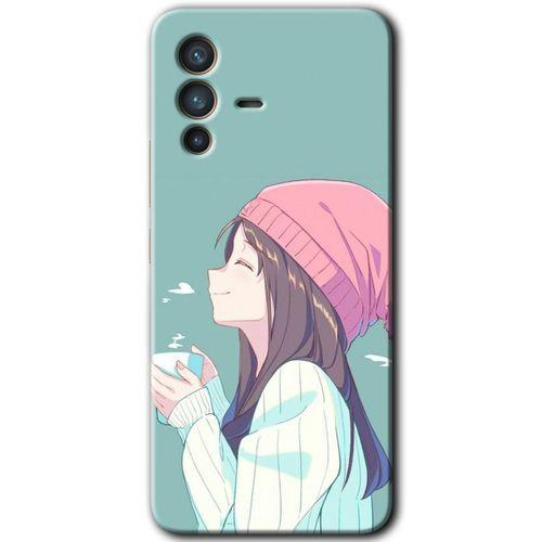 Vivo V23 5G Kılıf HD Desen Baskılı Arka Kapak - Happy Girl