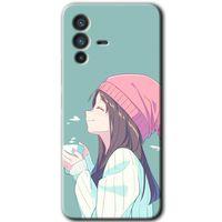 Vivo V23 5G Kılıf HD Desen Baskılı Arka Kapak - Happy Girl