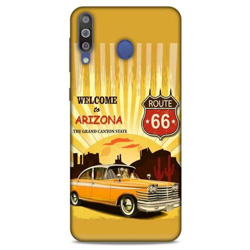 Retro (14) Desen Lansman Kılıf Renkli Samsung Galaxy M30 Kılıf