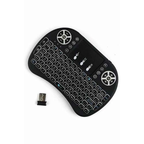 Kablosuz Türkçe Q Klavye Rgb Işıklı Televizyon Ps3 Dokunmatik Mouse
