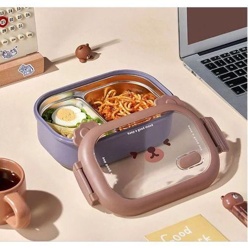 Bölmeli Paslanmaz Çelik Yemek Kutusu