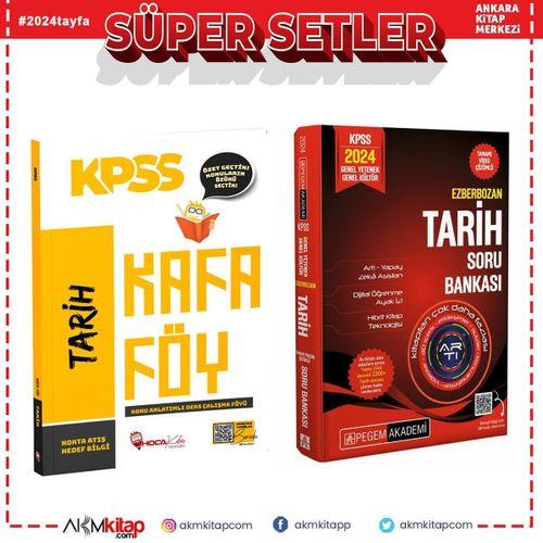 Hoca Kafası KPSS Tarih Konu Anlatım Kafa Föyü ve Pegem Soru Bankası Seti 2 Kitap