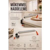 Endüstriyel Mantımatik 20 cm  Masaya Sabitlenebilir Merdane Mantı Börek Pizza Hamur Açma Makinesi Oklavası Rulmanlı 723417