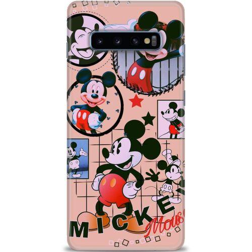 Samsung Galaxy S10 Plus Kılıf HD Baskılı Kılıf - Mickey Mouse + Tam Ekran Koruyucu