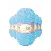 5 Adet Elite Baby El Örgü İpi Tüylenmeyen Bebek Yünü Gök Mavisi 6723