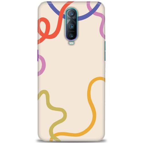 Oppo RX17 Pro Kılıf HD Baskılı Kılıf - Renk Çizgileri + Tam Ekran Koruyucu