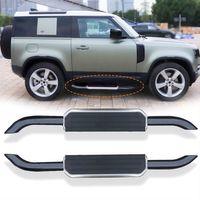 Defender 2020+ Uyumlu İçin Yan Basamak - 90 Lık Siyah-Silver Parça