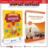 Gezegen Yayınları 5. Sınıf Madalyonun Matematik Yüzü ve Referans Sosyal Bilgiler Soru Bankası Seti 2 Kitap
