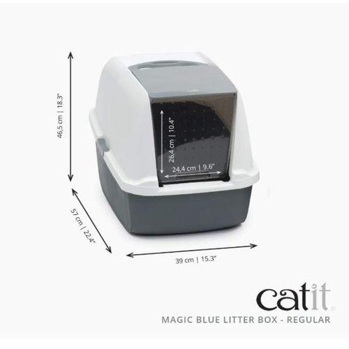 Catit Kapalı Kedi Tuvalet Kabini Gri