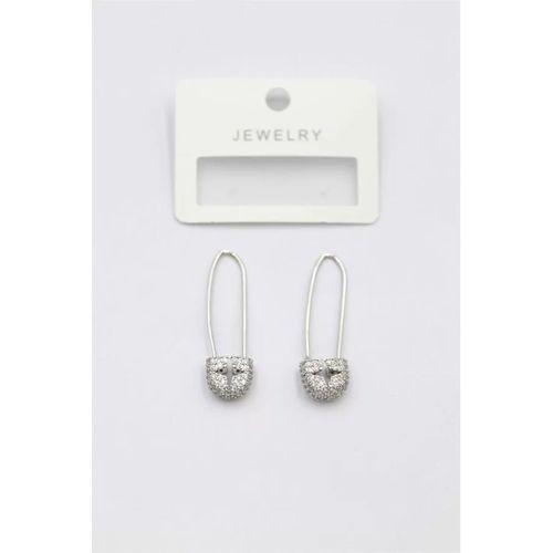 Taşlı Filkete Küpe - Gümüş