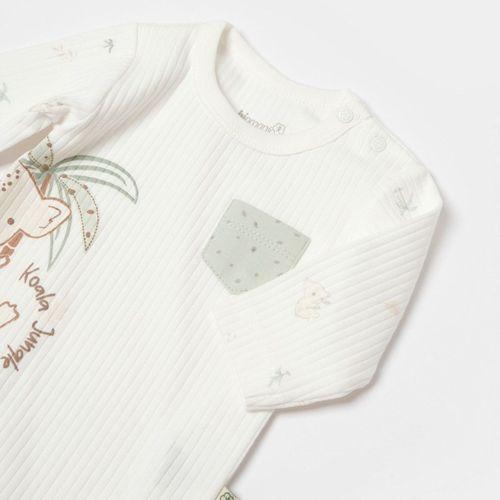 Bibaby Bibaby Biorganic Koala Jungle Uzun Kol Bebek Body 56969 Mint