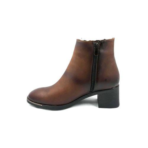 PUNTO 572291 Taba 5 Cm Fermuarlı Kadın Bot