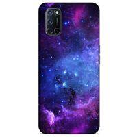 Oppo A52 Uyumlu Kılıf Mor Delisi (6) Silikon Kılıf Yıldızlar