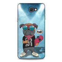 Samsung Galaxy J7 Prime Kılıf Köpek Kıyafetleri (4) Koruma Kılıfı Bulldog Fular