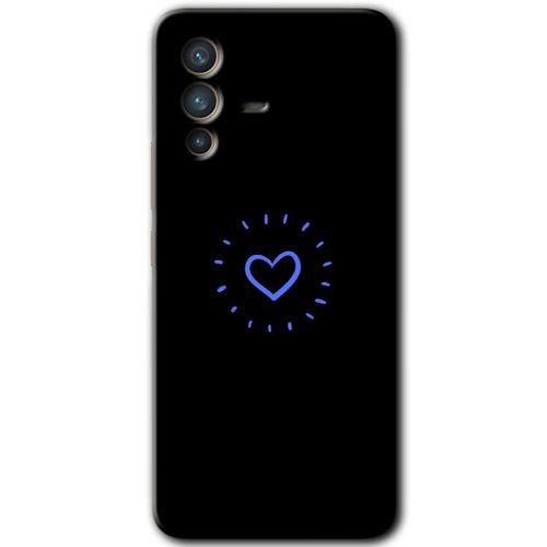 MRCİLETİSİM Vivo V23 5G Kılıf HD Desen Baskılı Arka Kapak+Temperli Cam - Heart Strokes