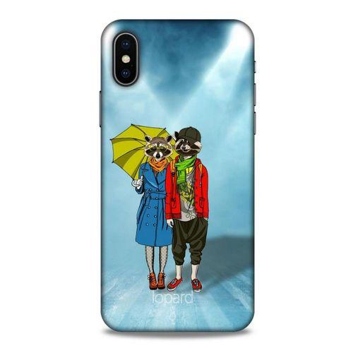Apple iPhone XS Kılıf FunnyMaX (47) Crystal Flex Kılıf Cam Göbeği