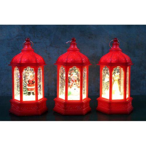 Yılbaşı Temalı Işıklı Kar Küresi Alk3218 - Lisinya