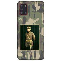 Samsung Galaxy A31 Kılıf Atatürk (13) Silikon Kap Kamuflaj