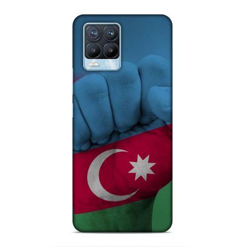Realme 8 Pro Uyumlu Kılıf Azarbaijan (19) Kılıfları Yumruk Bayrak