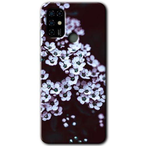 Casper Via F20 Kılıf HD Desen Baskılı Arka Kapak - Beyaz Çiçek