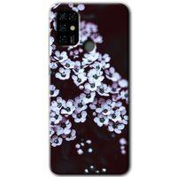 Casper Via F20 Kılıf HD Desen Baskılı Arka Kapak - Beyaz Çiçek