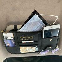 Araba Güneşlik  Visorbill Organizer Güneşlik Düzenleyici Siyah