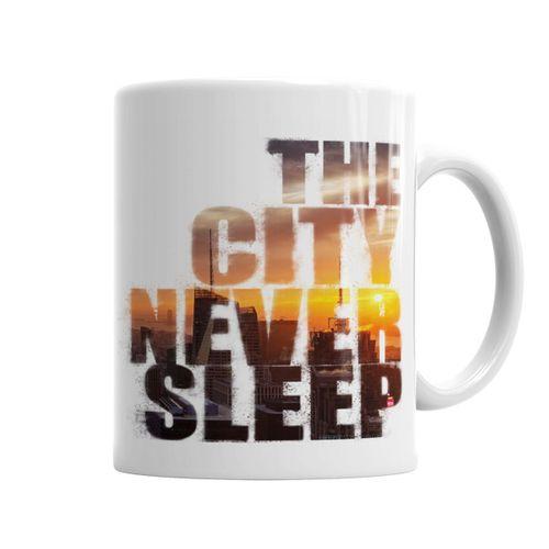 The City Never Sleep Kupa Bardak Porselen
