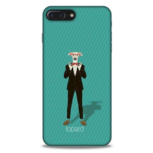 Apple Iphone 8 Plus Kılıf FunnyMaX (12) Koruyucu Silikon Turkuaz Köpek