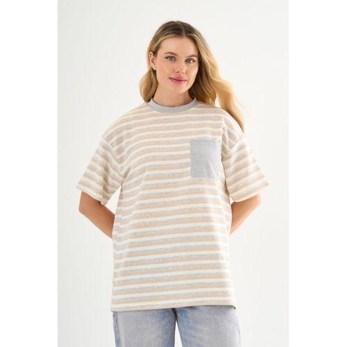 ALEXANDERGARDI Cep Detaylı Çizgili T-shirt