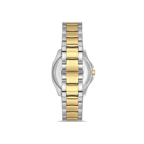 Ferro FL43008A-D6 Quartz Çelik Altın/Gri Yeşil Kadran 31 mm Kadın Kol Saati