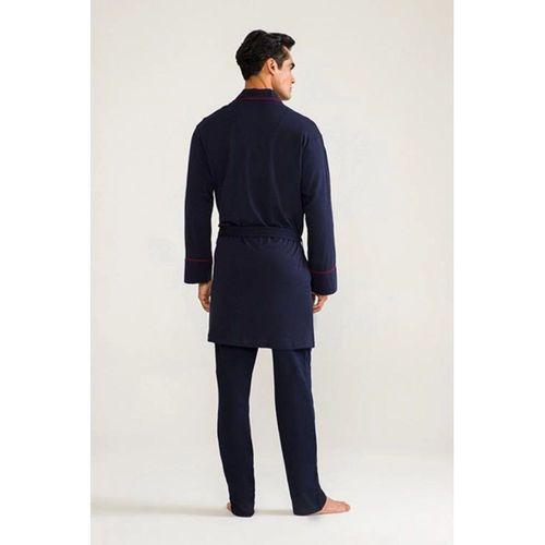 D's Damat 03000 5'li Robdöşambr Erkek  Damat Pijama Seti