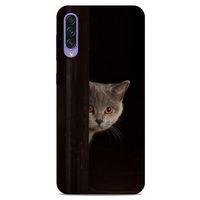 Lopard Samsung Galaxy A50s Uyumlu Kılıf Kediler (49) Ultra Silikon Kılıf Turuncu Gözler