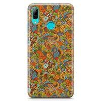 Huawei Y7 2019 Kılıf Doodle Piknik Seti Arka Kapak Koruma Desenli Full Koruyucu