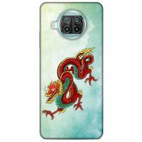 Xiaomi Mi 10T Lite 5G Kılıf Dragons (25) Antişok Kapak Tatoo Sarı Kırmızı Ejderha