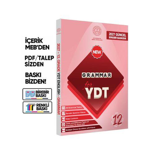 2027 YDT MEBİ İngilizce 12 Sınıf Grammar (Dilin Yapısı) Konu Anlatımı Kitabı BASKI ÜCRETİ