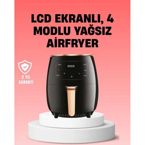 2400w Güçlü Airfryer 6l Yağsız Sağlıklı Pişirici Lcd Dokunmatik