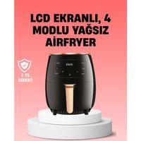 2400w Güçlü Airfryer 6l Yağsız Sağlıklı Pişirici Lcd Dokunmatik