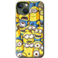 BeRa Aksesuar iPhone 13 Kılıf Baskılı Kapak - Minion Ordusu +Tam Kaplayan Mat Seramik