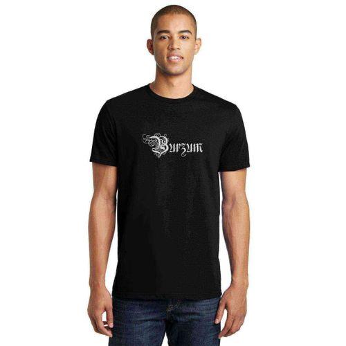 Burzum Anthology Logo Baskılı Siyah Erkek Tshirt