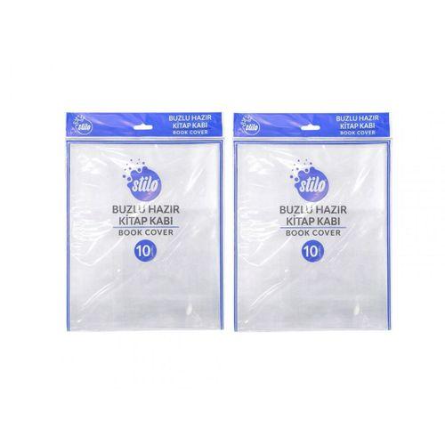 STİLO KİTAP KABI BUZLU ŞEFFAF / 2 Poşet